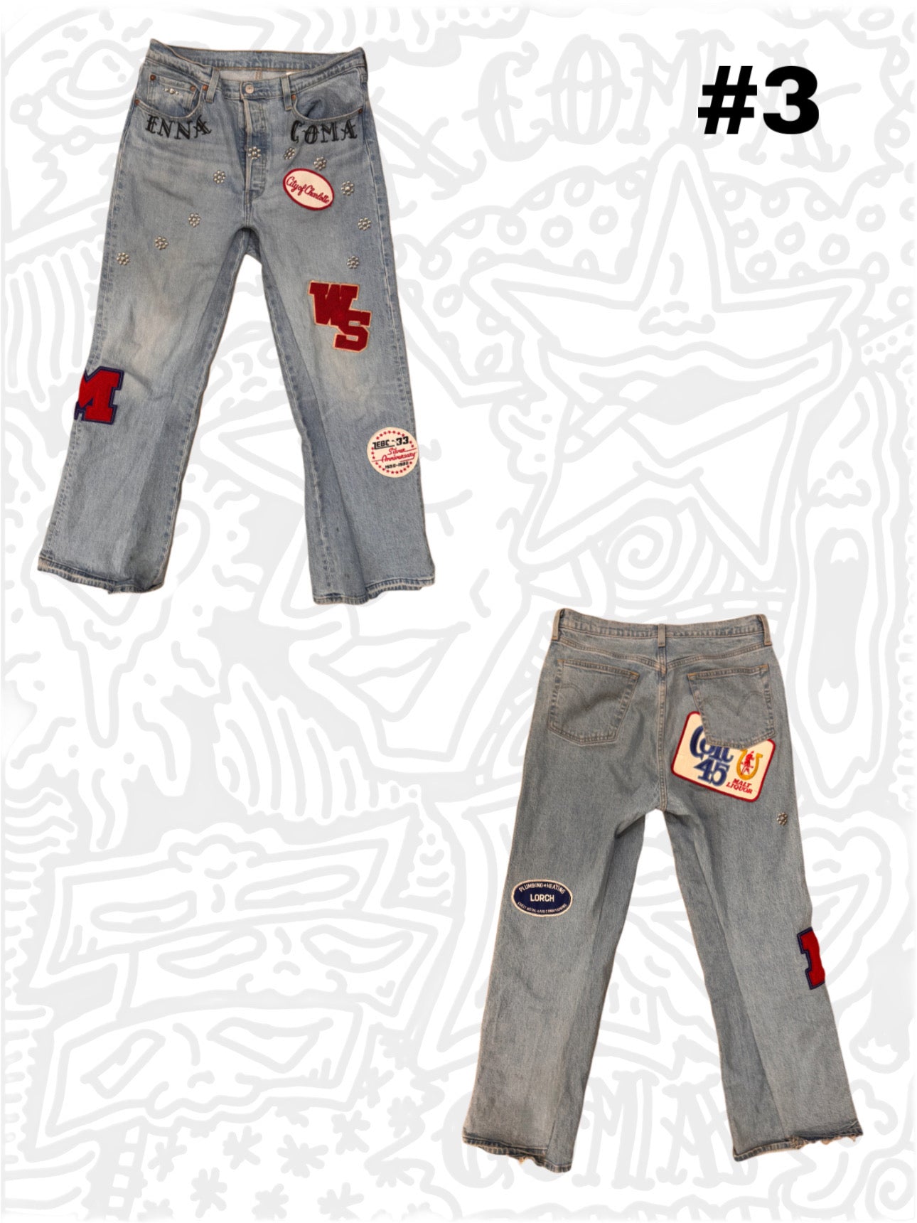 STARSTRUCK PATCHWORK JEANS