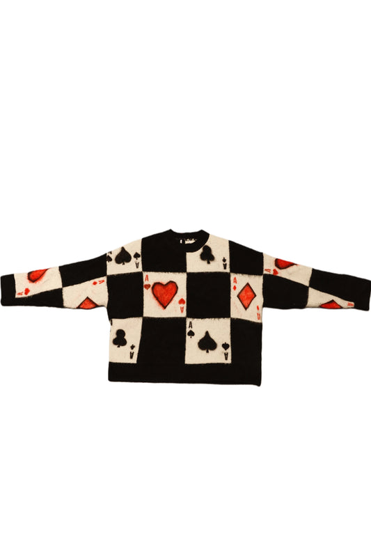 “Queen of Cards” Mohair Sweater