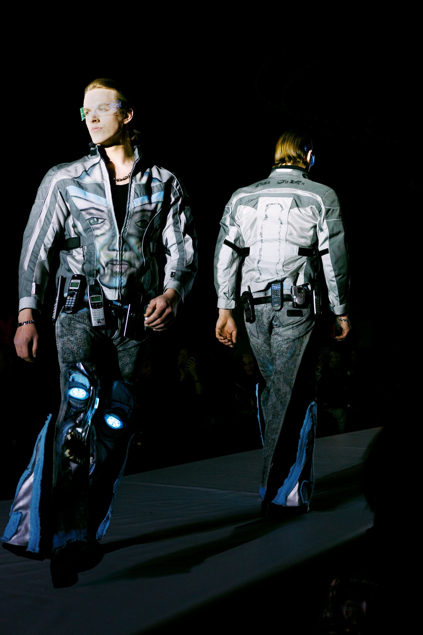 “Cyborg Chic” LED Flared Pants