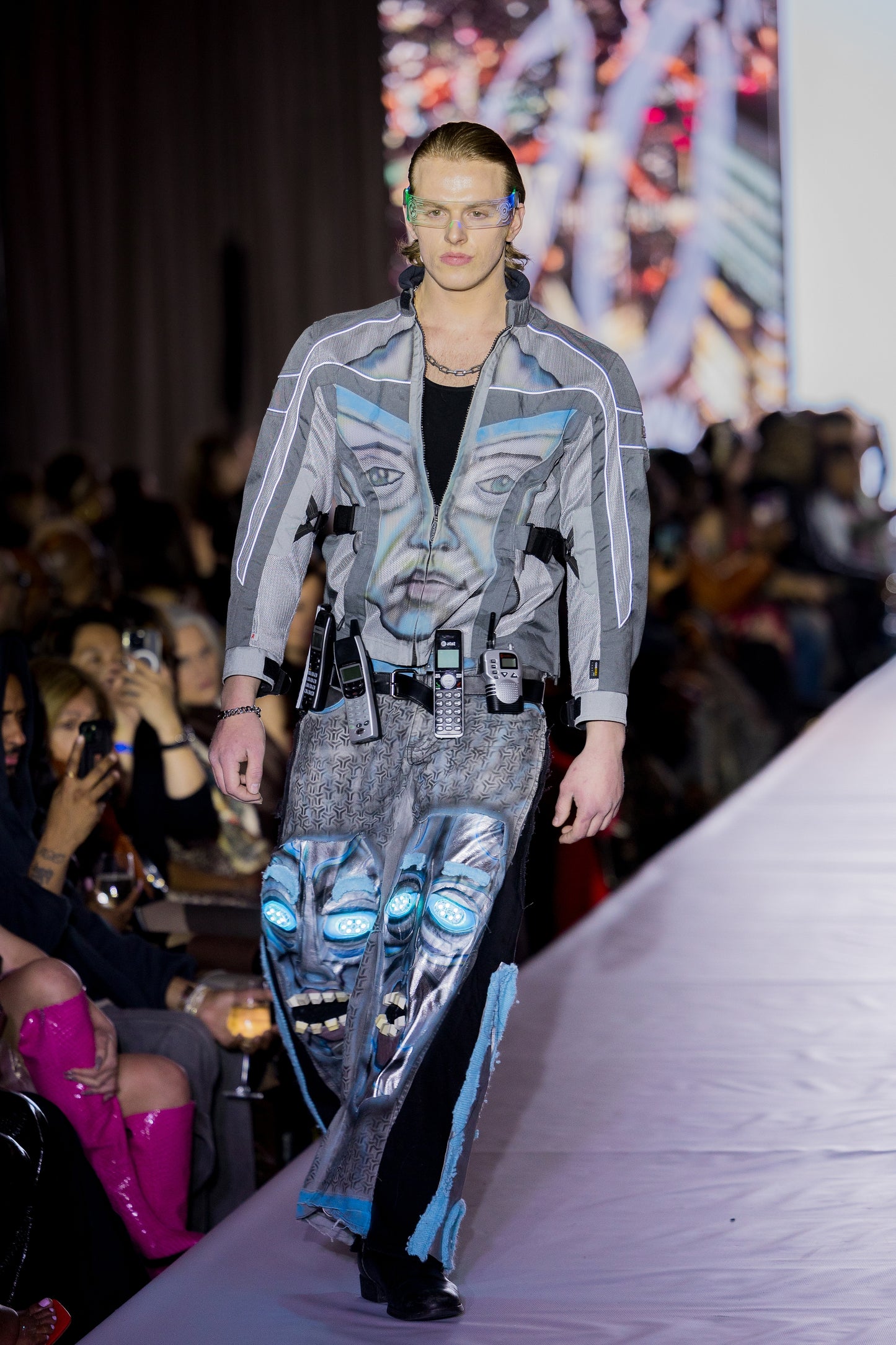 “Cyborg Chic” LED Flared Pants