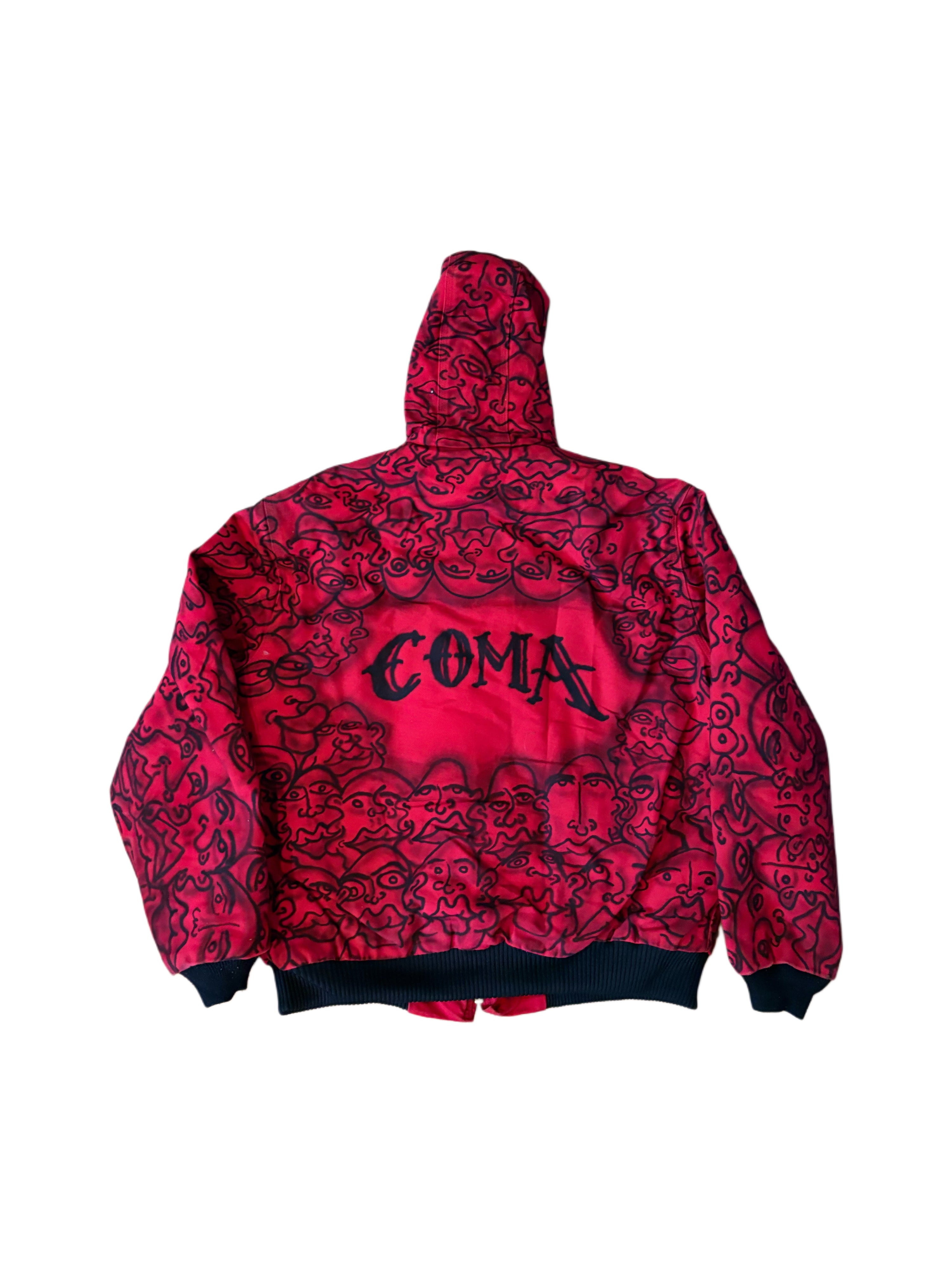 Frantic Faces Red Reworked Carhartt