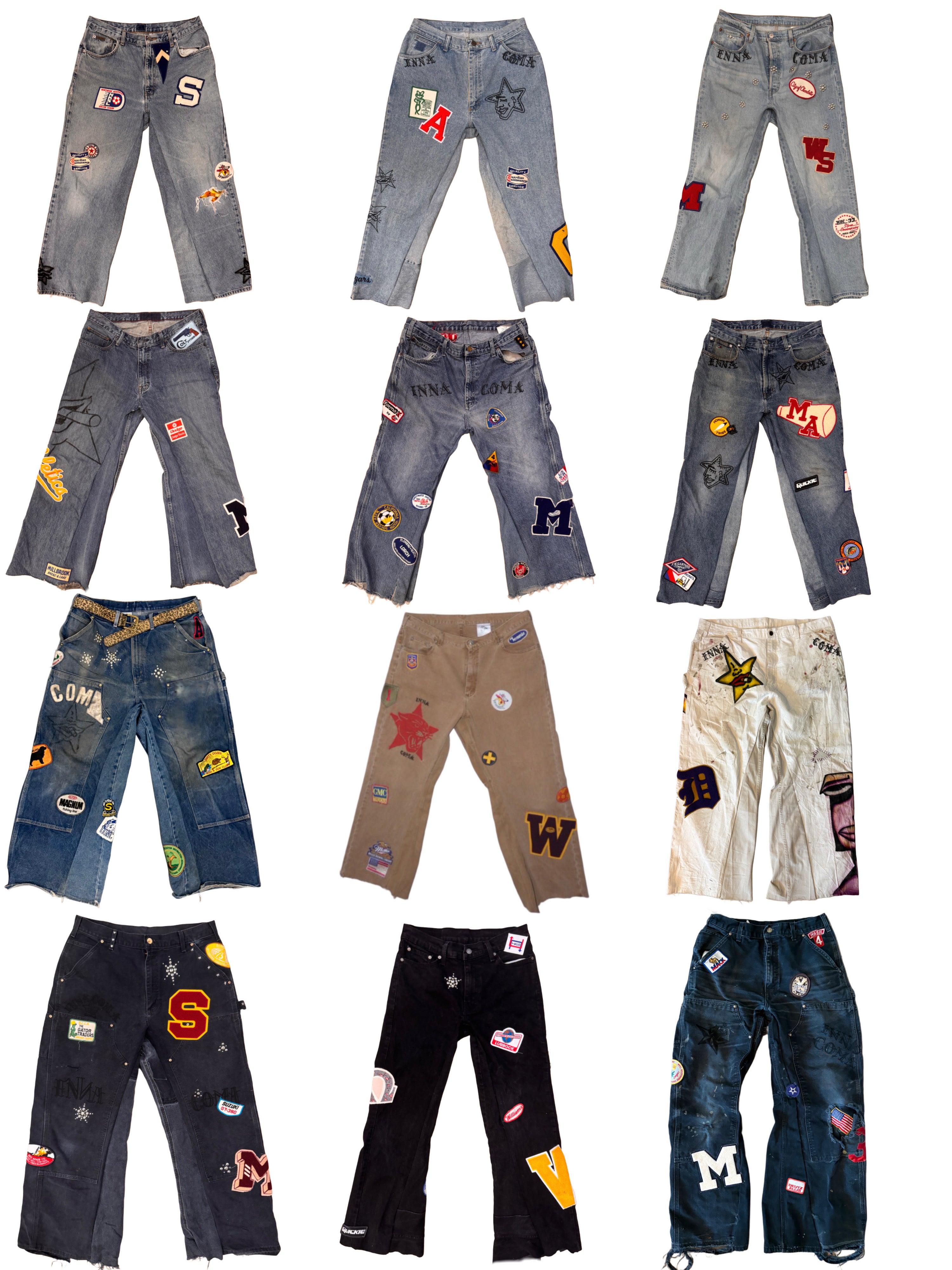 STARSTRUCK PATCHWORK JEANS