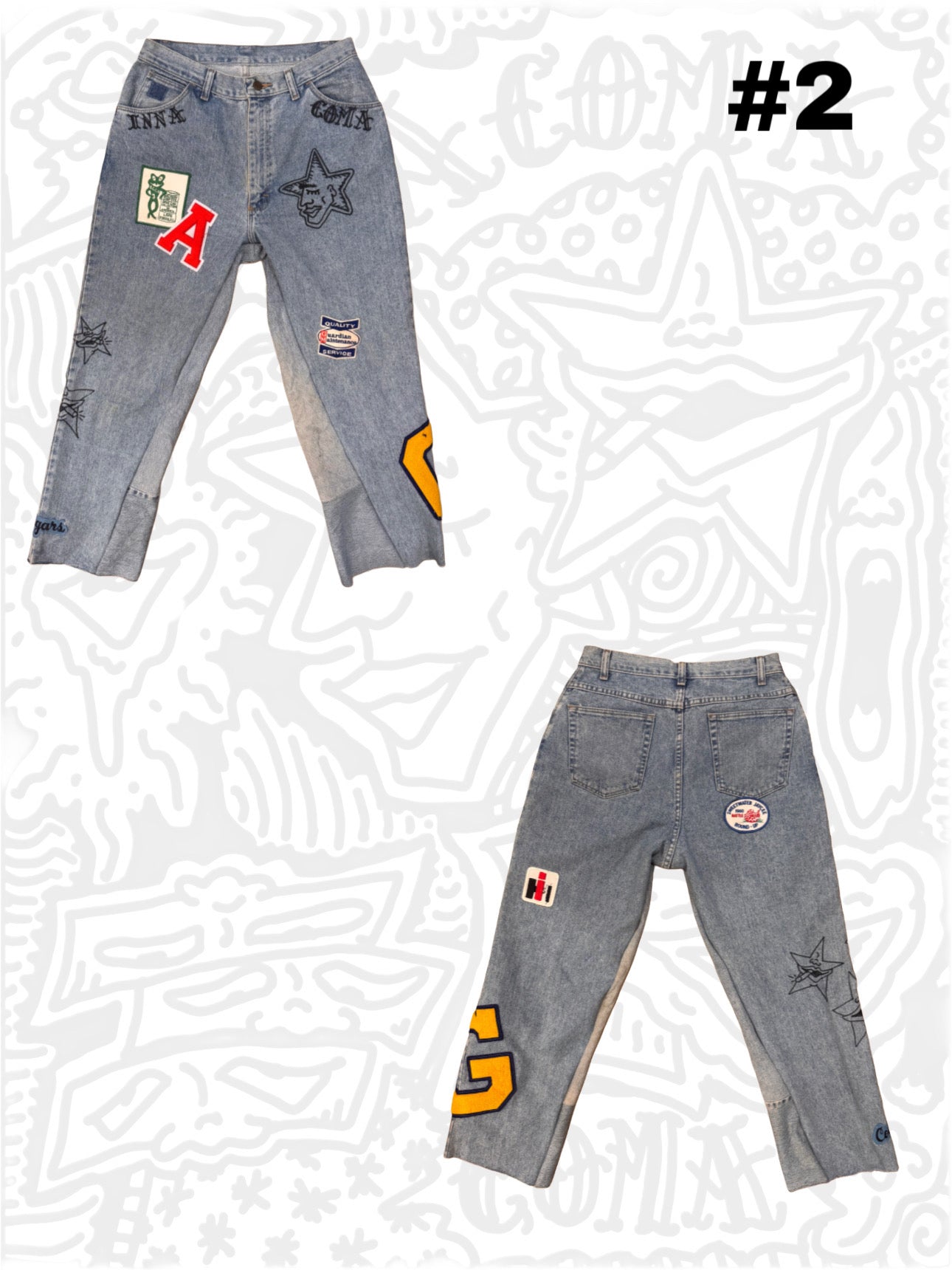 STARSTRUCK PATCHWORK JEANS