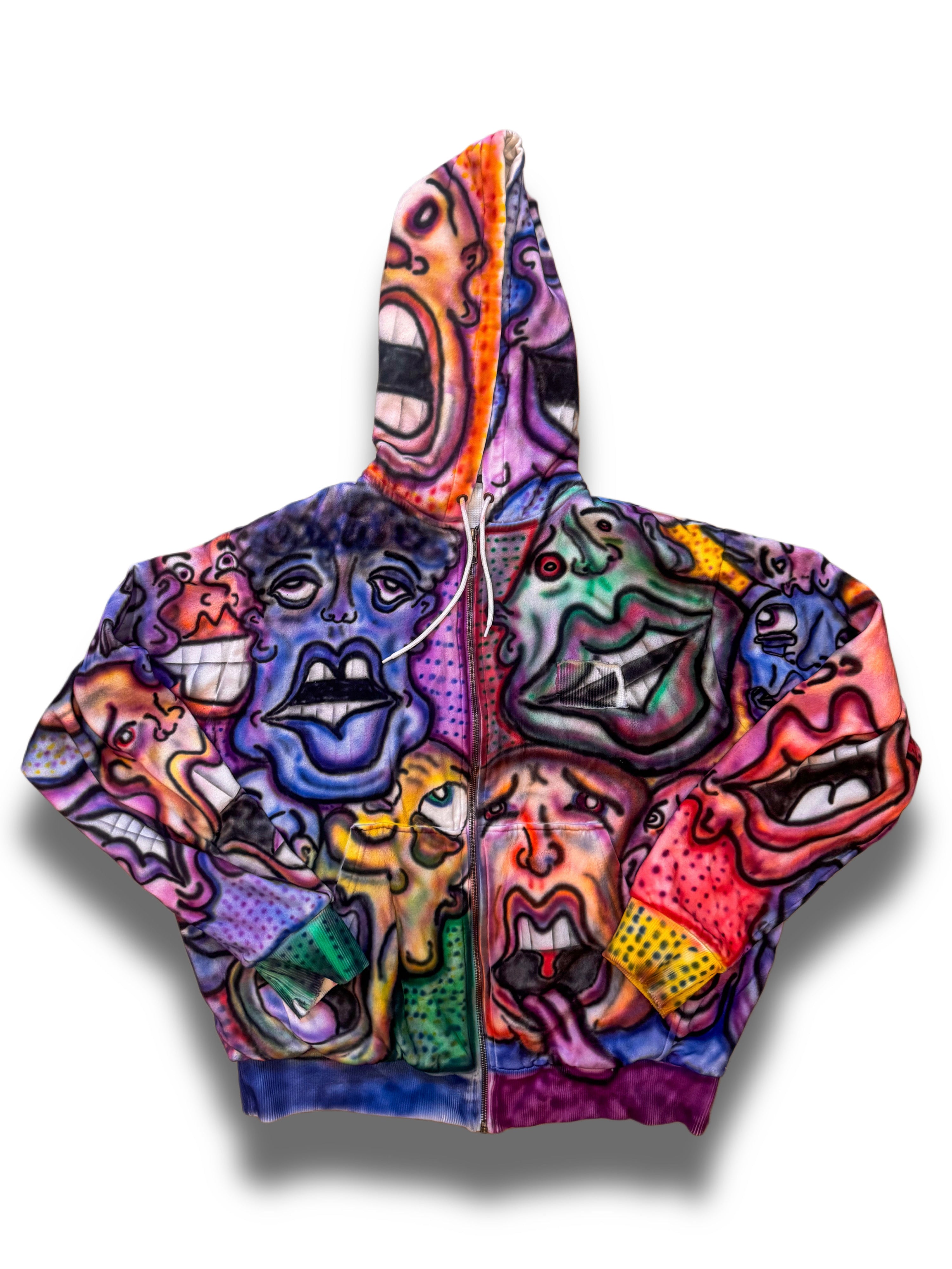 AOP Faces Zip- Up