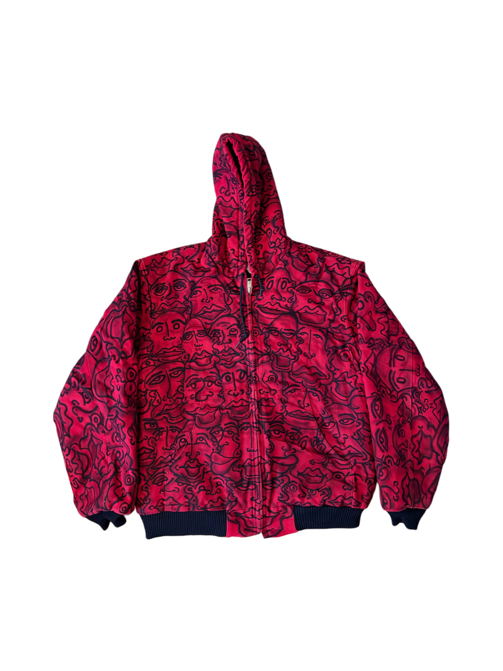 Frantic Faces Red Reworked Carhartt