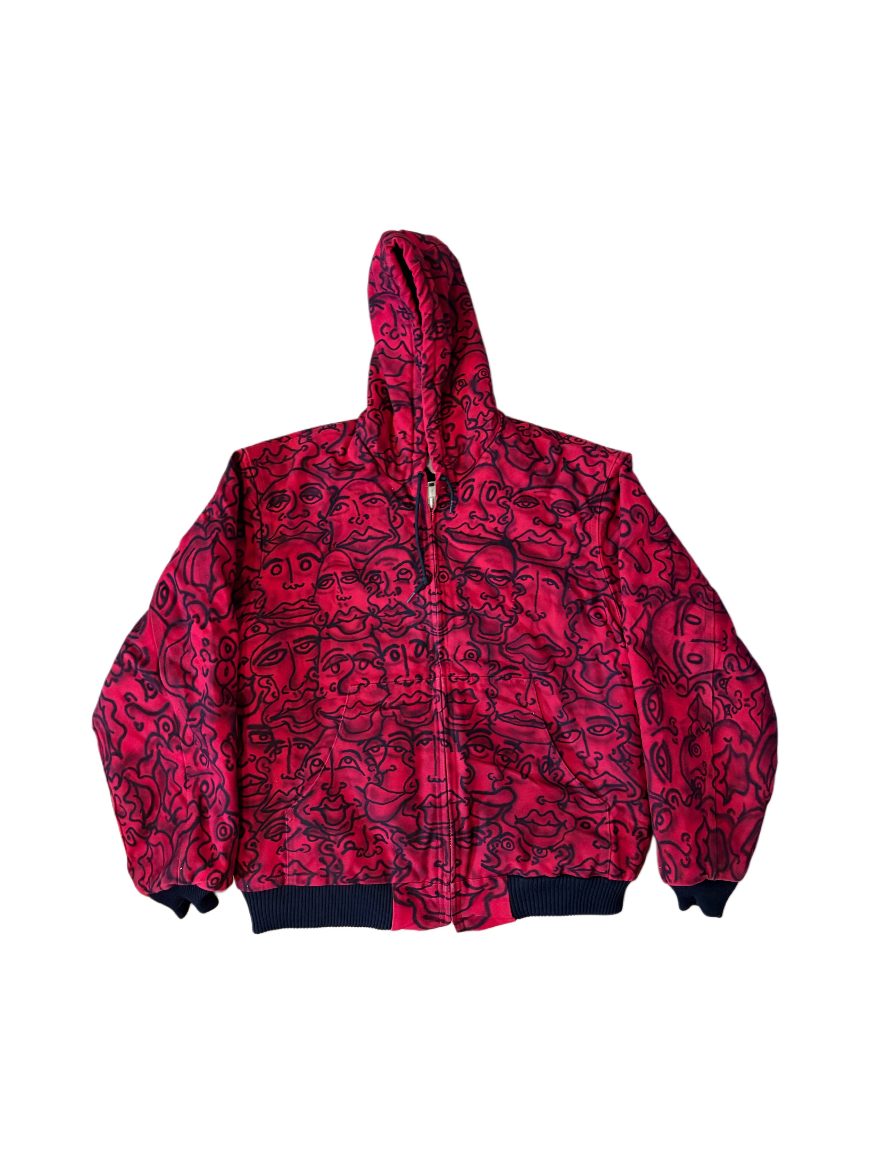 Frantic Faces Red Reworked Carhartt